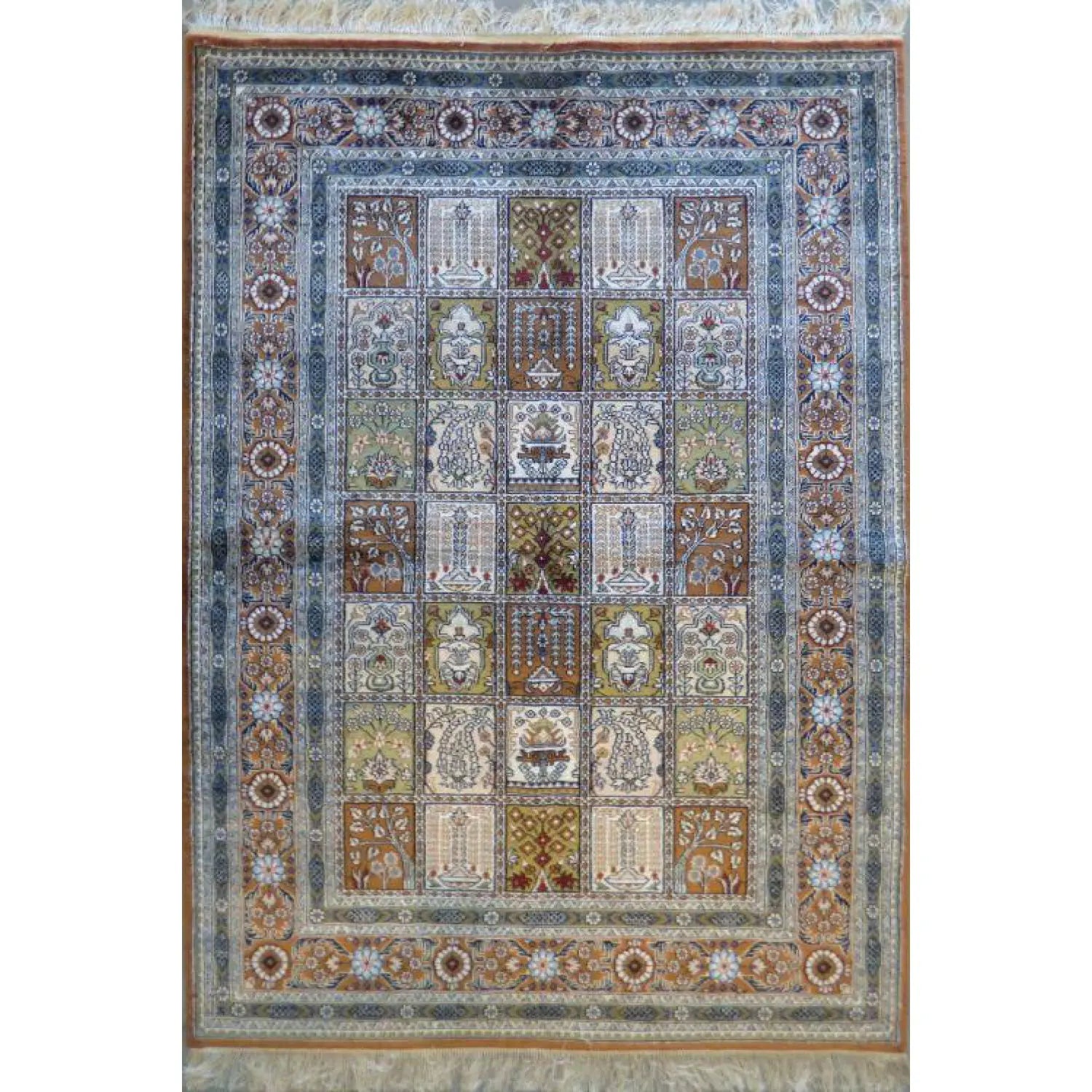 One Of The Kind Hand Made Turkish Silk design rugs size 6' x 4' Abc-Silk-TK001 ABC Rugs Kilims